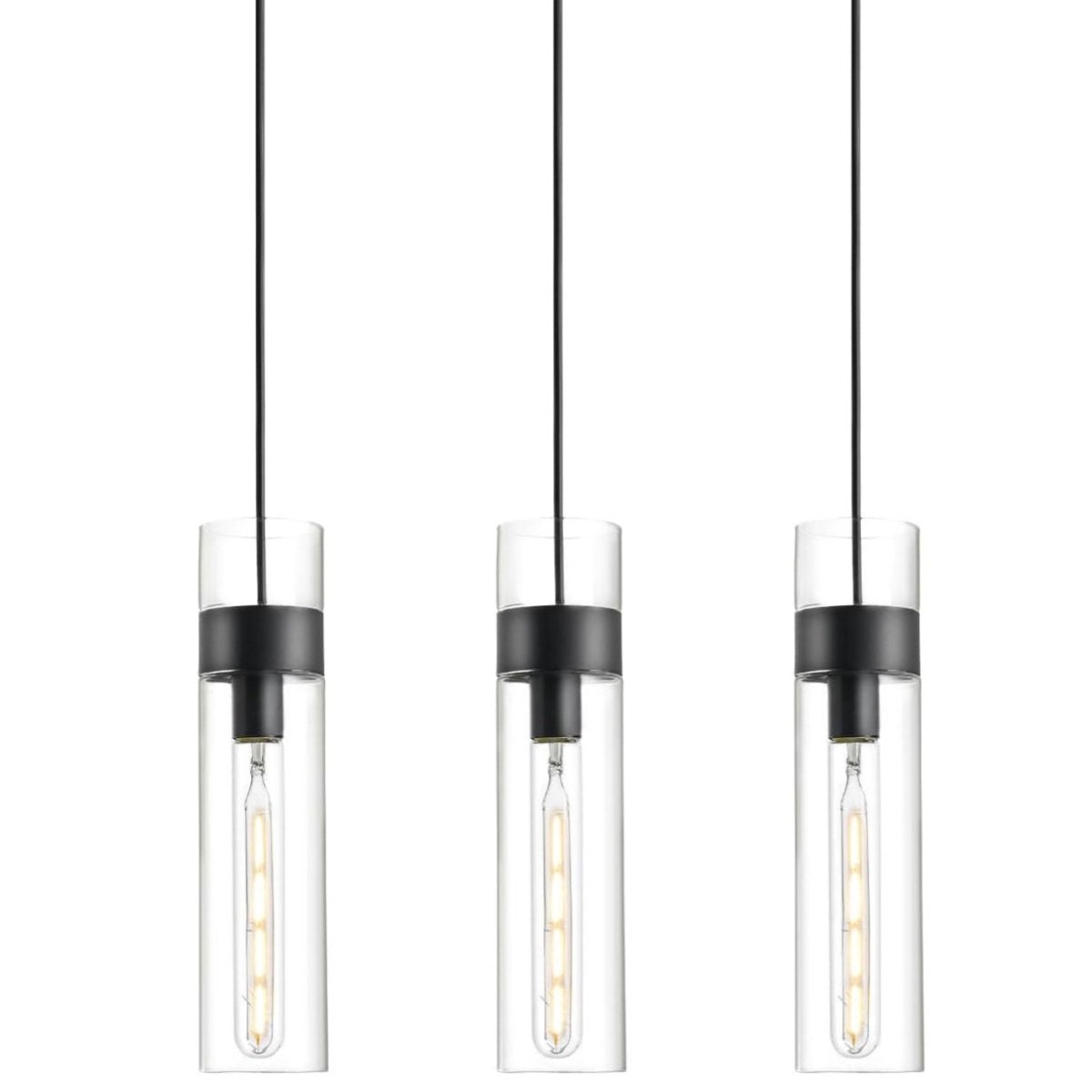 Black Glass Pendant Light - Auralume